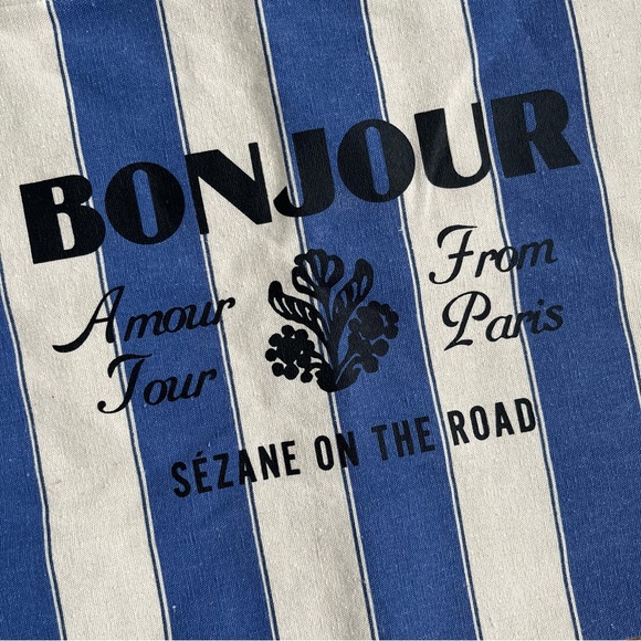 Sezane Striped Tote Bag - Picture 3 of 11